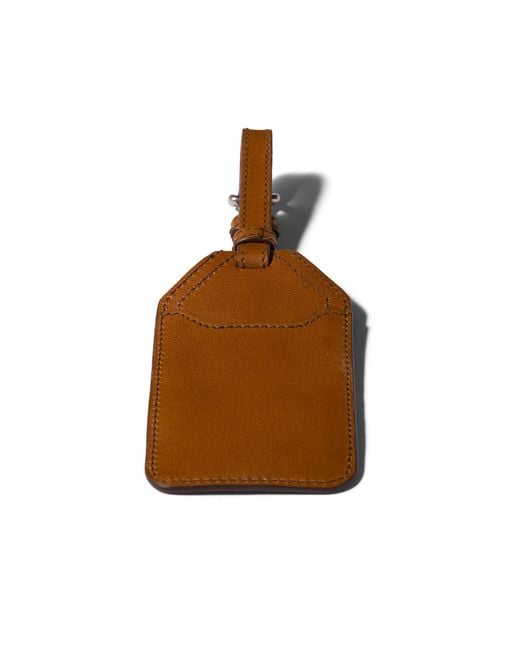 Miu Miu Brown Leather Name Tag Trick
