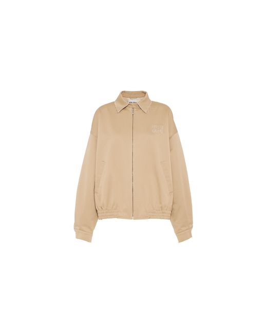 Miu Miu Natural Oversized Chino Blouson Jacket