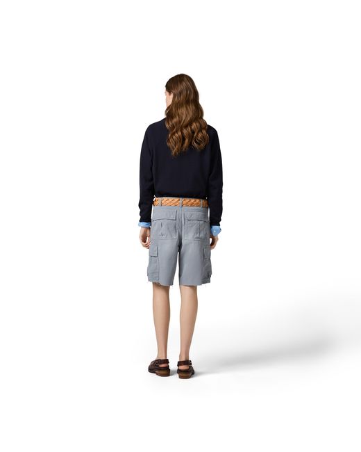 Miu Miu Gray Old Twill Bermudas