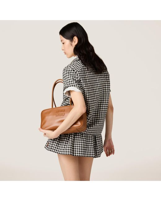 トップス 90s MIU MIU gingham check shirt Miu Miu Gingham Check Shirt Miu Miu