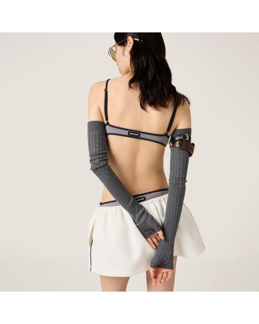 Miu Miu Multicolor Technical Knit Swimsuit