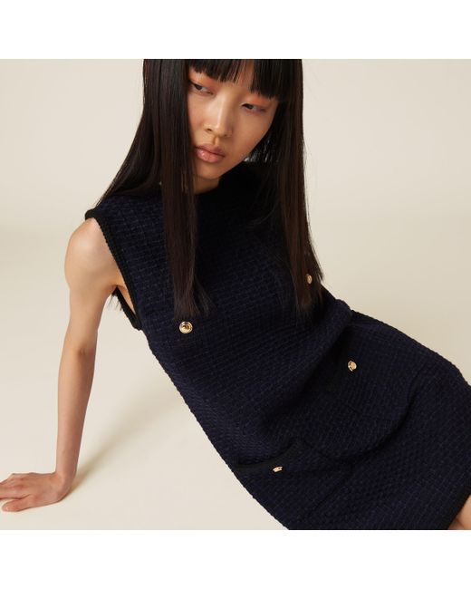 Miu Miu Blue Tweed Mini-dress