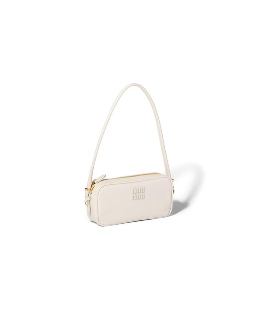 Miu Miu White Leather Pouch