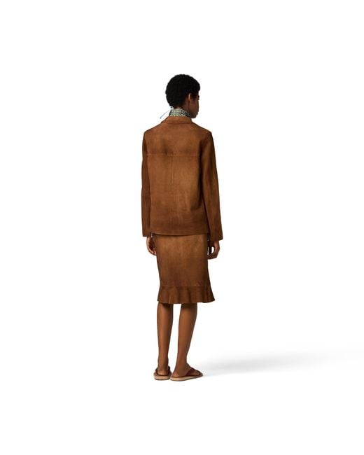 Miu Miu Brown Suede Jacket
