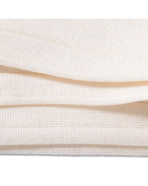 Miu Miu White Silk Socks