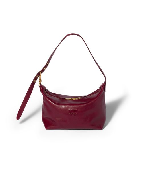 Miu Miu Red Spirit Nappa Leather Bag
