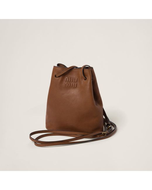 Miu Miu Brown Nappa Leather Mini-Bag