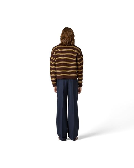 Miu Miu Brown Wool And Cashmere Cardigan