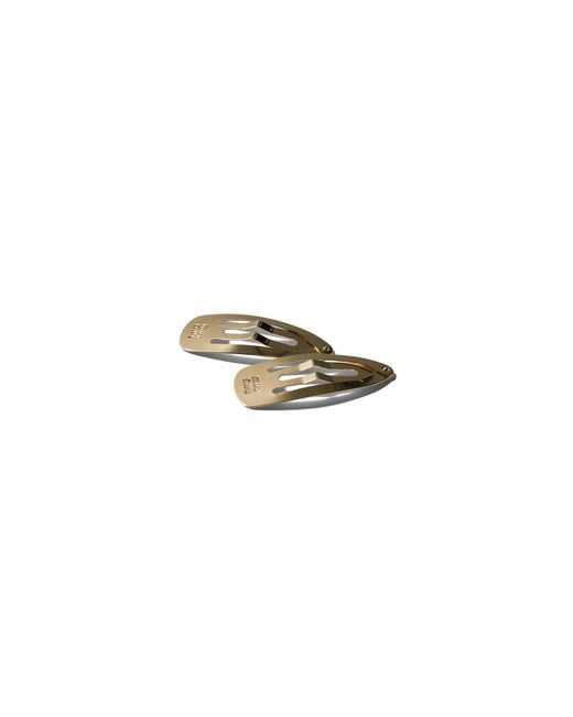 Miu Miu Metallic Metal Hair Clips