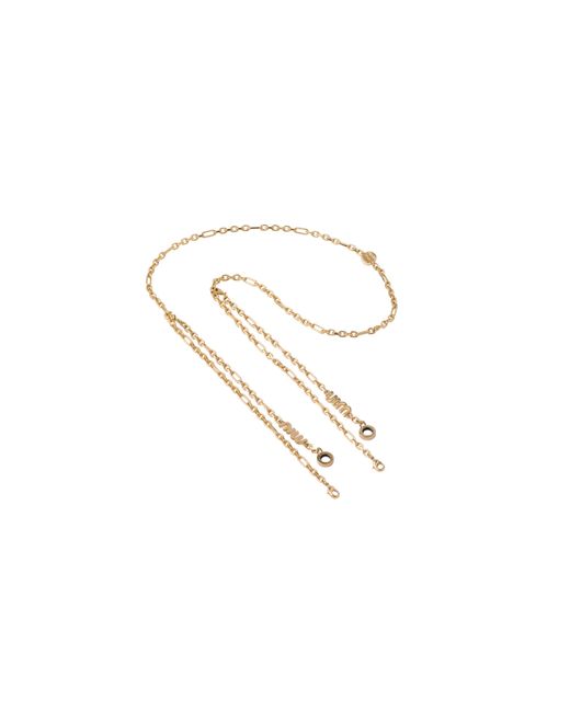 Miu Miu Metallic Eyewear Chain With Air Pods And Air Pods Pro Earbud Holders