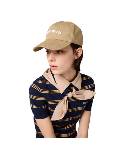 Miu Miu Multicolor Drill Baseball Cap