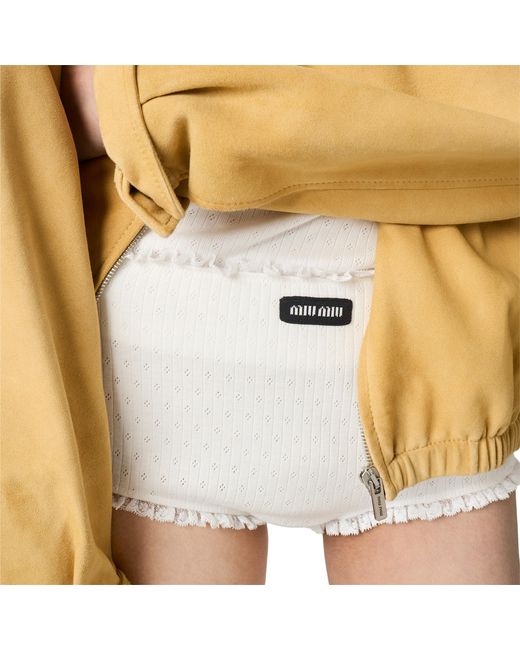 Miu Miu White Cotton Briefs