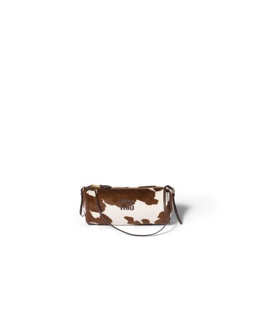 Miu Miu Multicolor Printed Leather Pouch