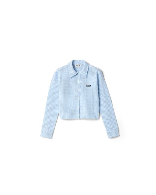 Miu Miu Blue Cotton Shirt