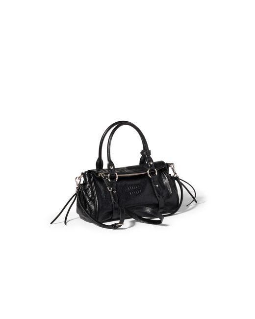 Miu Miu Black Nappa Leather Handbag