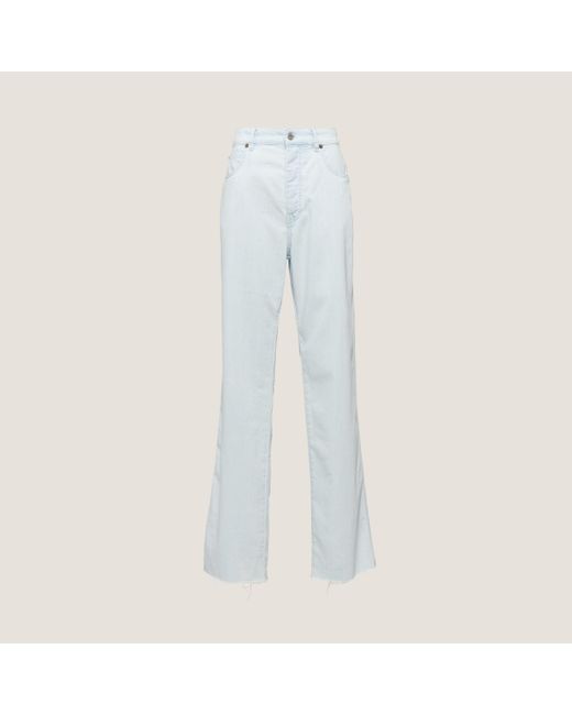 Miu Miu White Five-pocket Denim Jeans