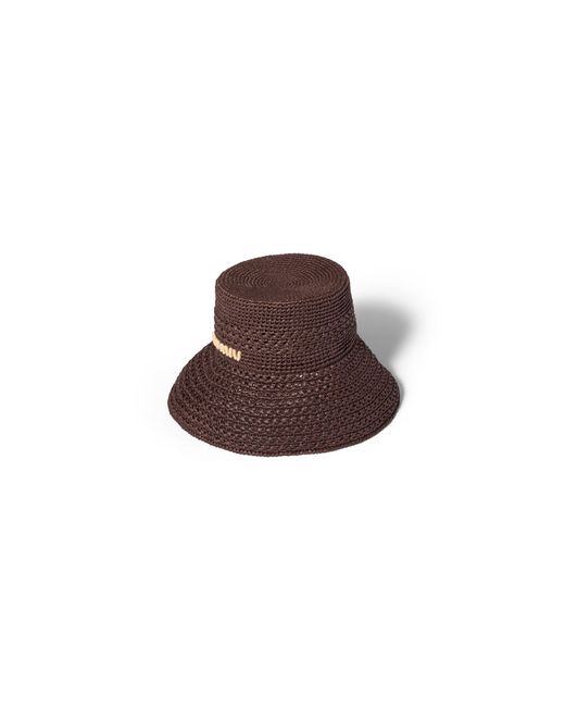 Miu Miu Brown Raffia Hat