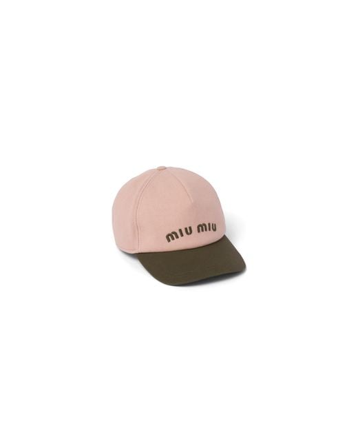 Miu Miu Pink Drill Baseball Cap