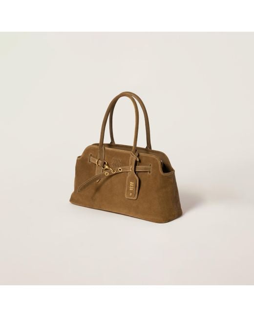 Miu Miu Green Aventure Suede Bag
