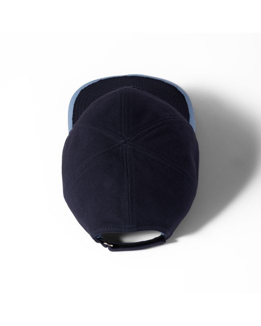 Miu Miu Blue Drill And Poplin Baseball Cap