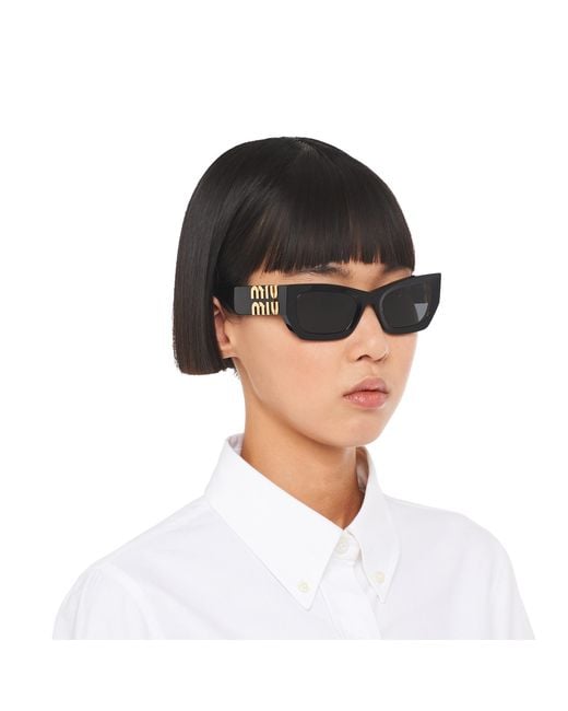Miu Miu Blue Miu Glimpse Sunglasses