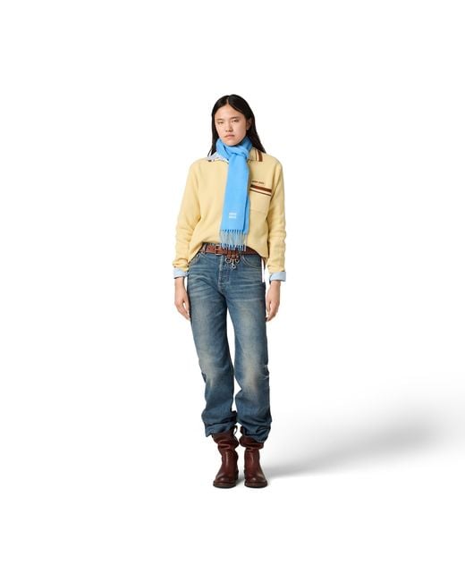 Miu Miu Natural Cashmere V-Neck Sweater