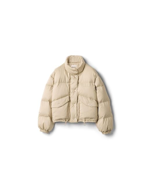 Miu Miu Natural Technical Pongé Down Jacket