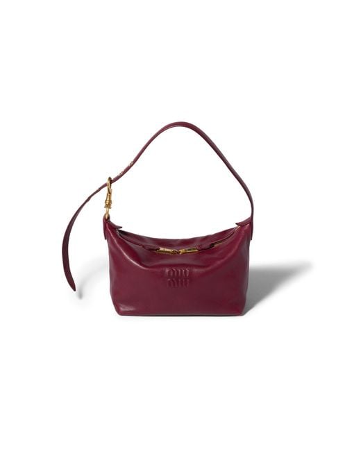 Miu Miu Purple Spirit Nappa Leather Bag