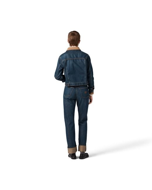 Miu Miu Blue Denim Blouson Jacket