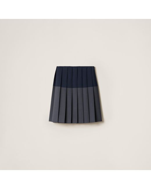 スカート MIU MIU Plisse wool and mohair skirt Miu Miu Plissé wool and mohair skirt | worldclassfashion