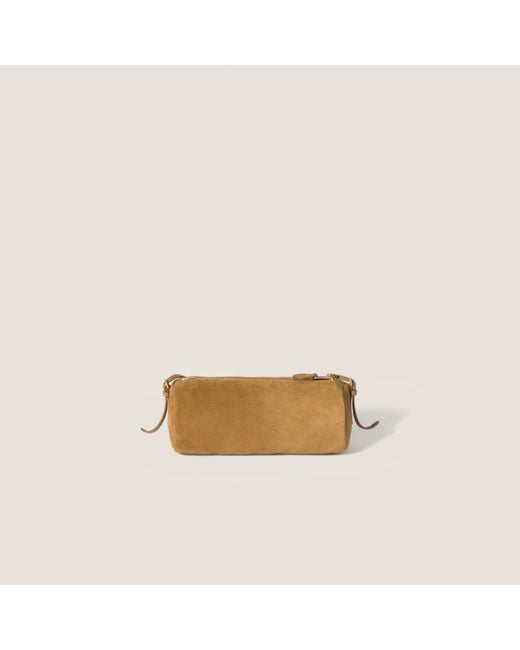 Miu Miu Natural Suede Pouch