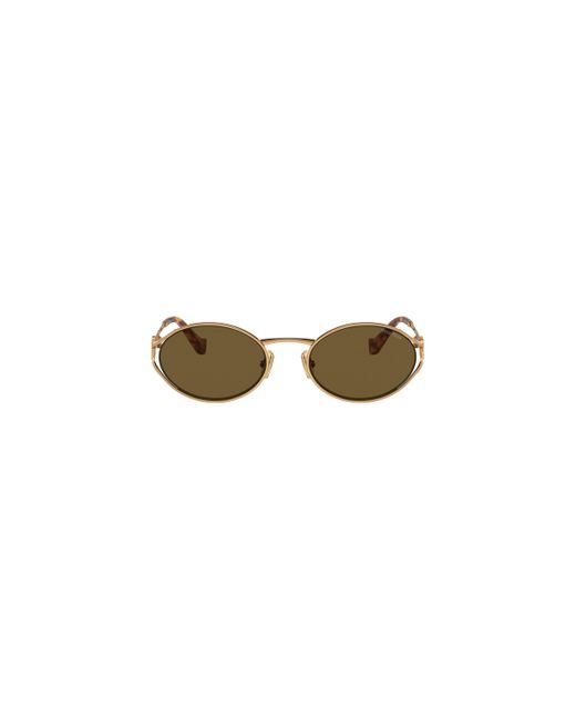Miu Miu Green Logo Sunglasses