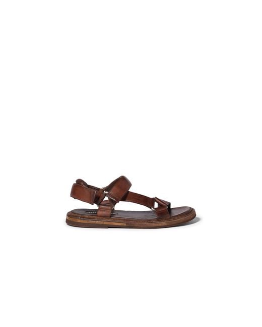 Miu Miu Brown Leather Sandals