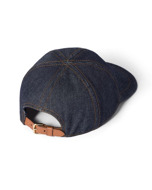 Miu Miu Blue Denim Baseball Cap