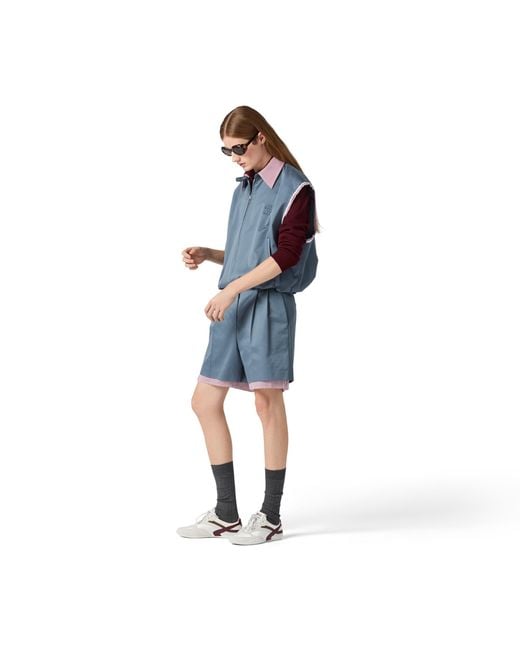 Miu Miu Blue Chino Bermudas