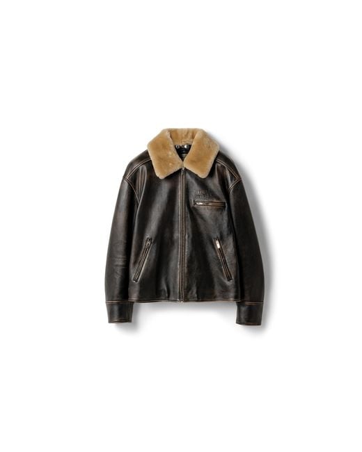 Miu Miu Black Nappa Leather Jacket