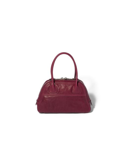 Miu Miu Purple Vivant Nappa Leather Bag