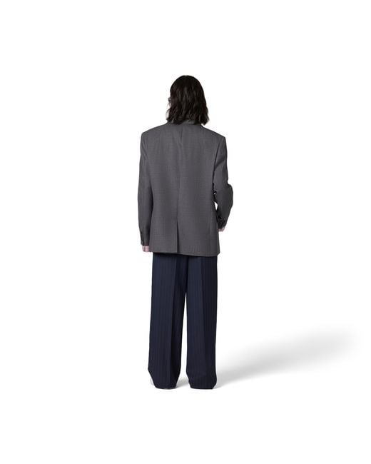 Miu Miu Blue Pinstriped Pants