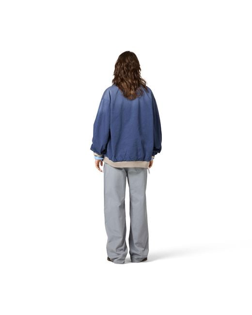 Miu Miu Gray Garment-Dyed Twill Pants