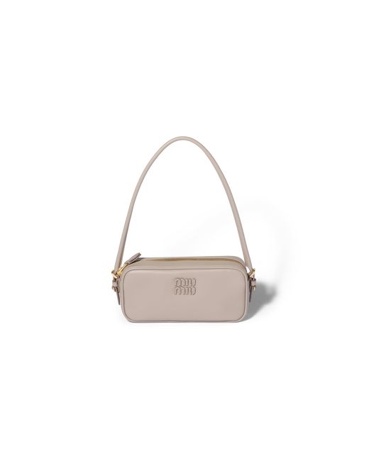 Miu Miu White Leather Pouch
