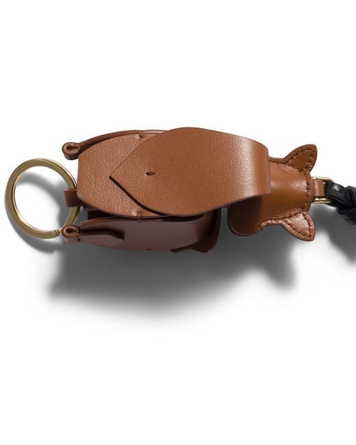 Miu Miu Metallic Leather Key Ring Trick