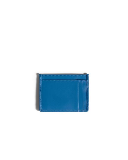 Miu Miu Blue Matelassé Nappa Leather Card Holder