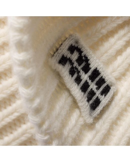 Miu Miu Natural Wool And Cashmere Hat