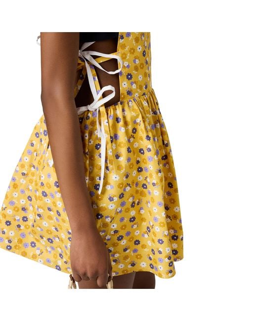 Miu Miu Metallic Poplin Dress
