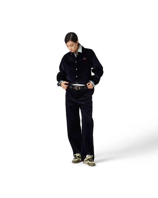 Miu Miu Black Corduroy Pants