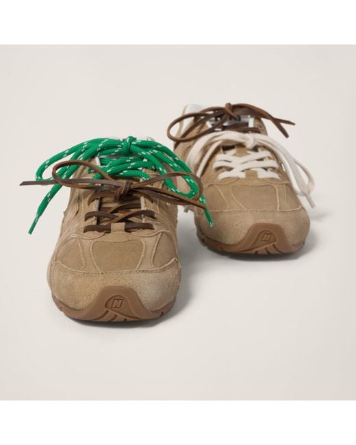 ★New Balance x Miu Miu★W 530 SUEDE MESH SNEAKERS★追跡可 WMNS) New Balance 530 x Miu Miu Suede Mesh 'Ecru' 5E165E-Z5O