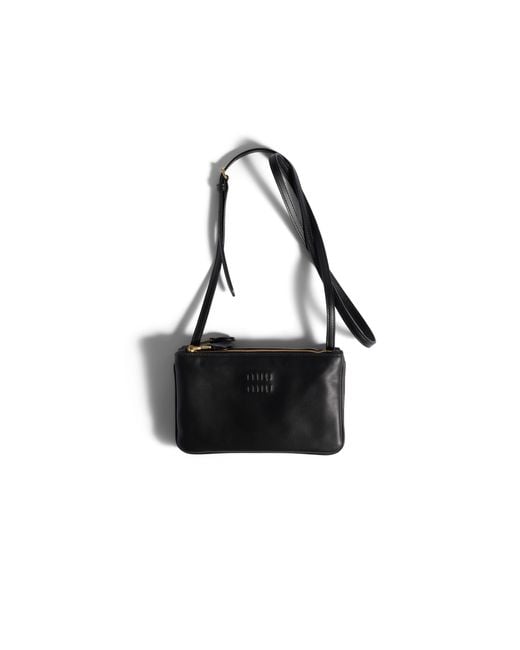 Miu Miu Black Leather Pouch