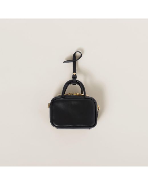 Miu Miu Black Leather Micro Bag