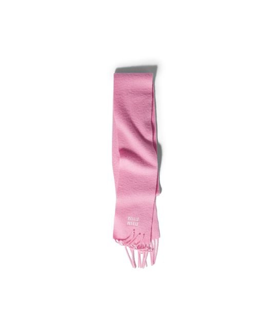 Sciarpa di Miu Miu in Pink