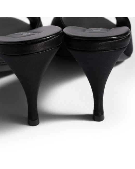 Miu Miu Black Satin Sandals